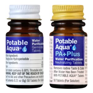 Potable Aqua Water Purification Tablets with PA Plus