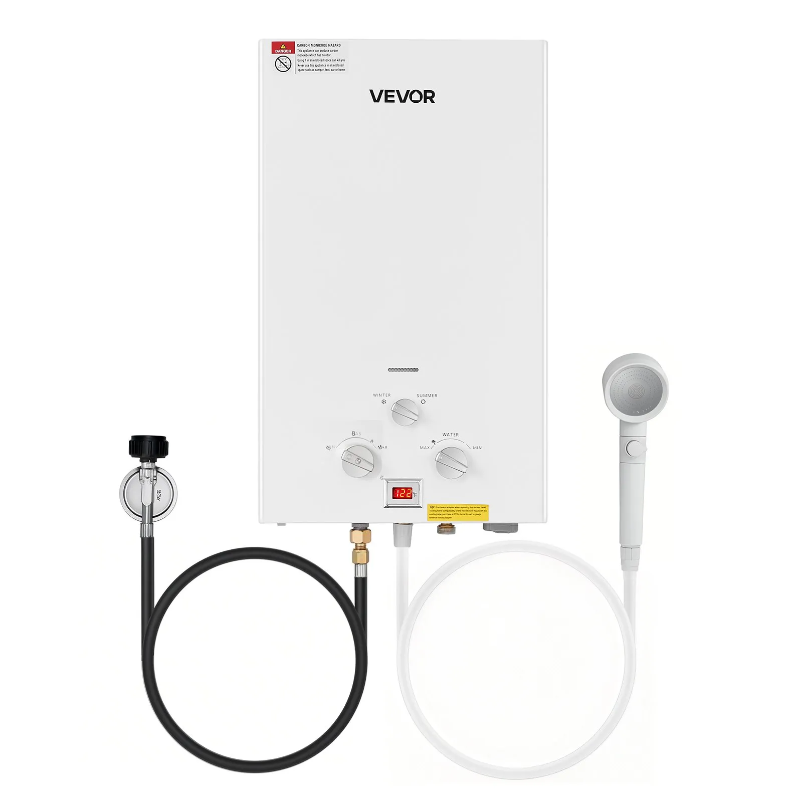 VEVOR 10L portable propane water heater