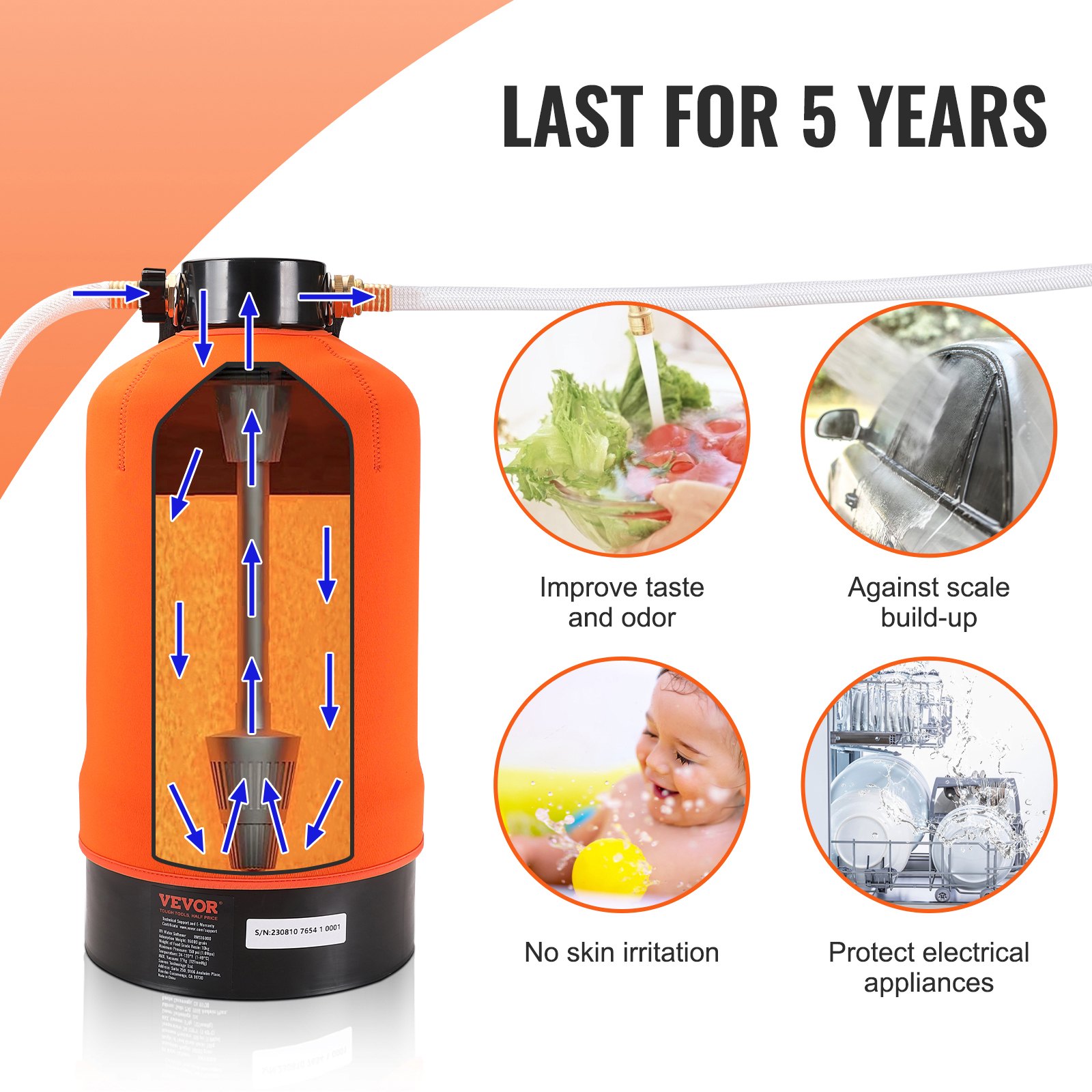 VEVOR RV water softener 16000 grain